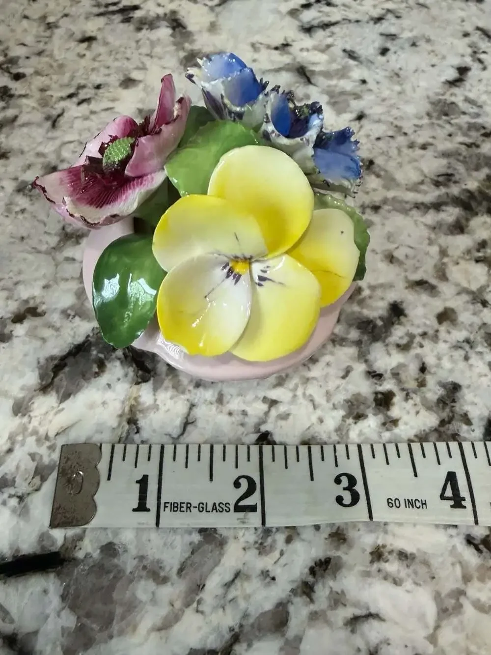 Regal Bone China Floral Arrangement in Footed Vase